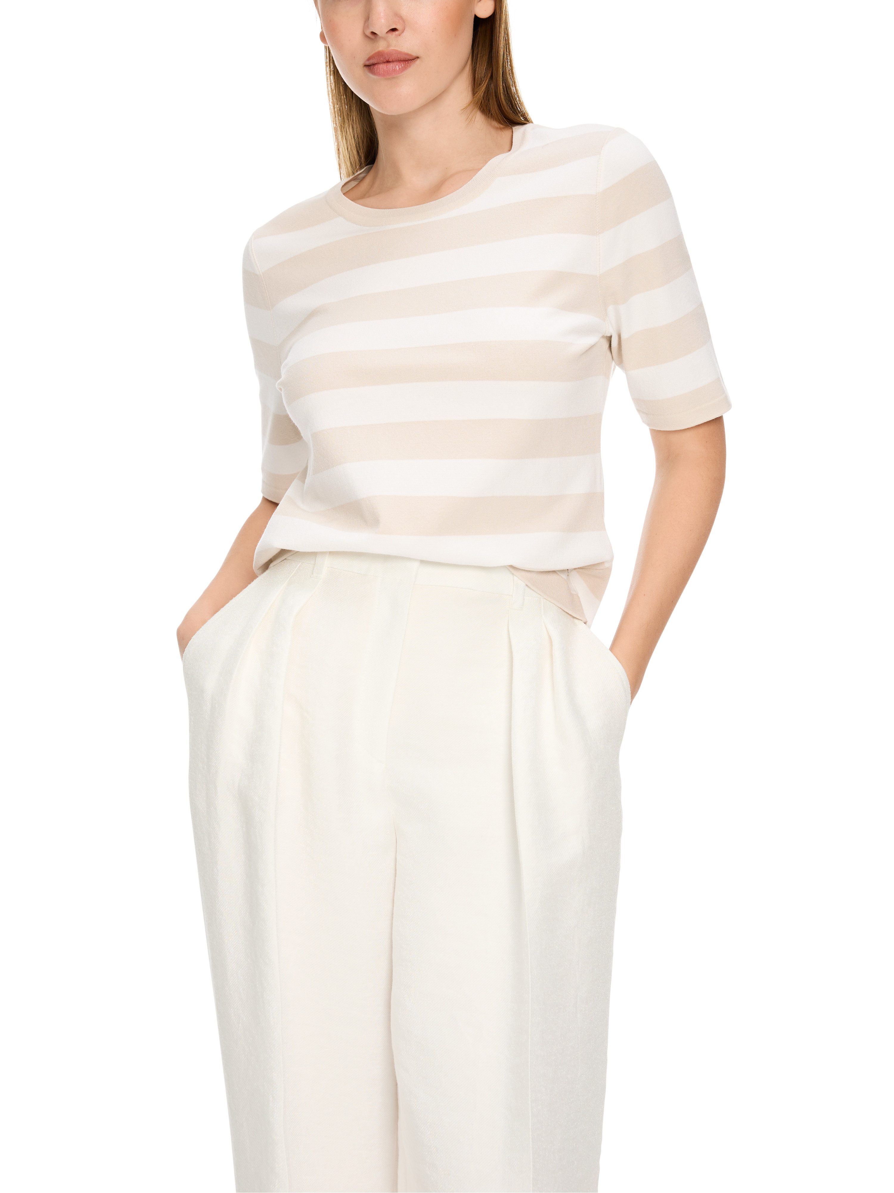 Marc Cain Rundhalspullover "Noble Neutrals" Premium günstig online kaufen