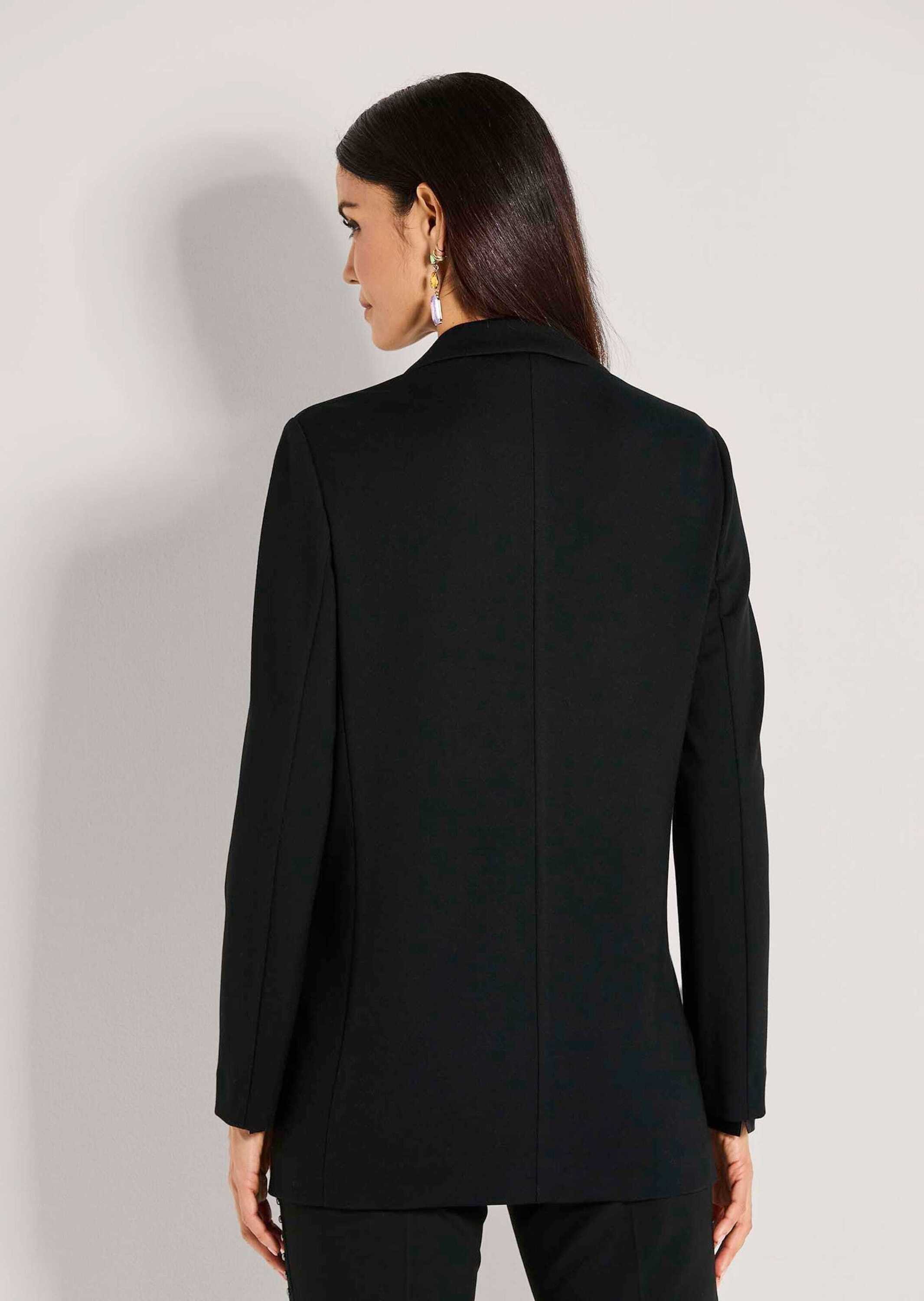 MADELEINE Kurzblazer Eleganter Longblazer mit Stretch-Komfort Businessblazer mit Reverskragen und langen Ärmeln