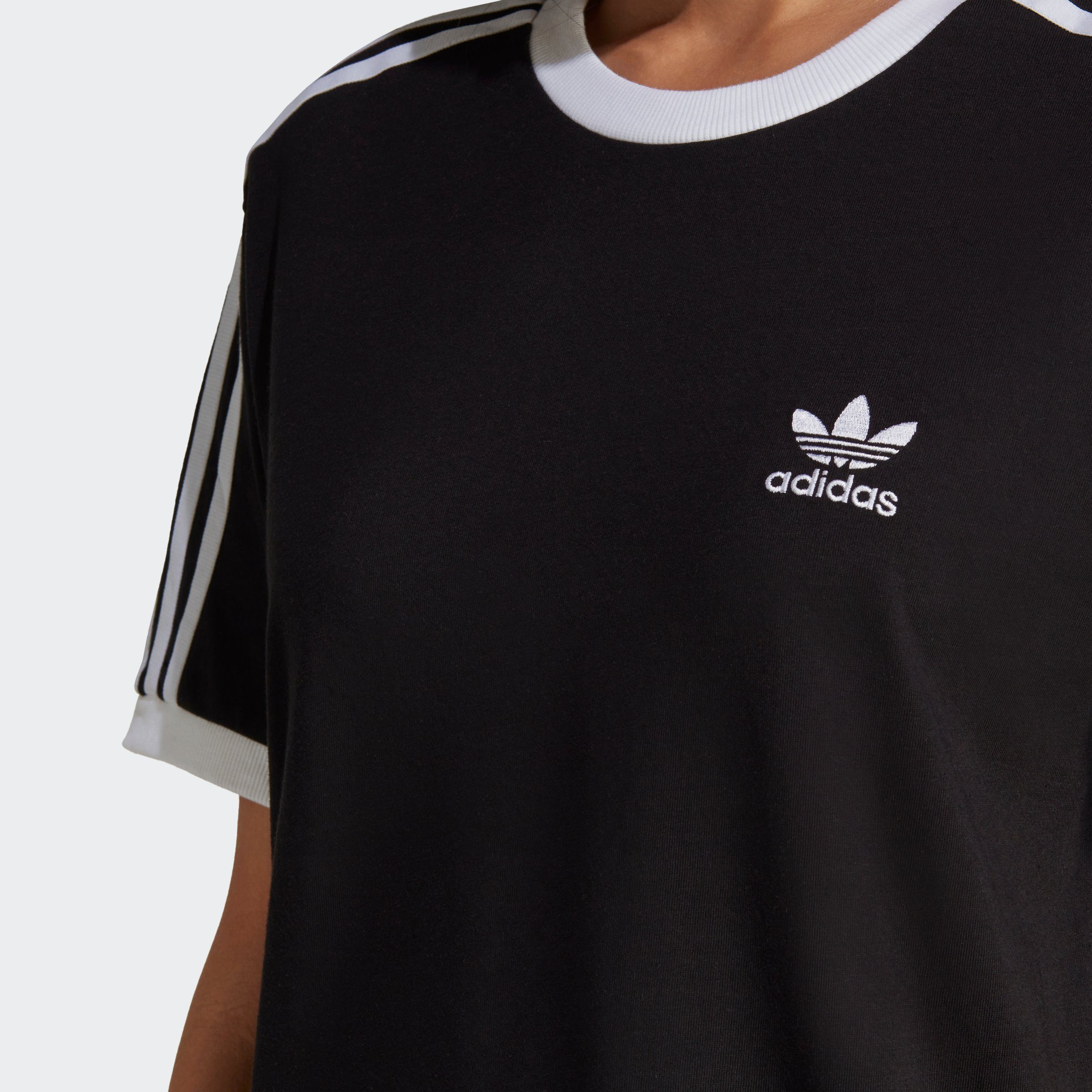 adidas Originals Black T-Shirt 3-STREIFEN ADICOLOR CLASSICS