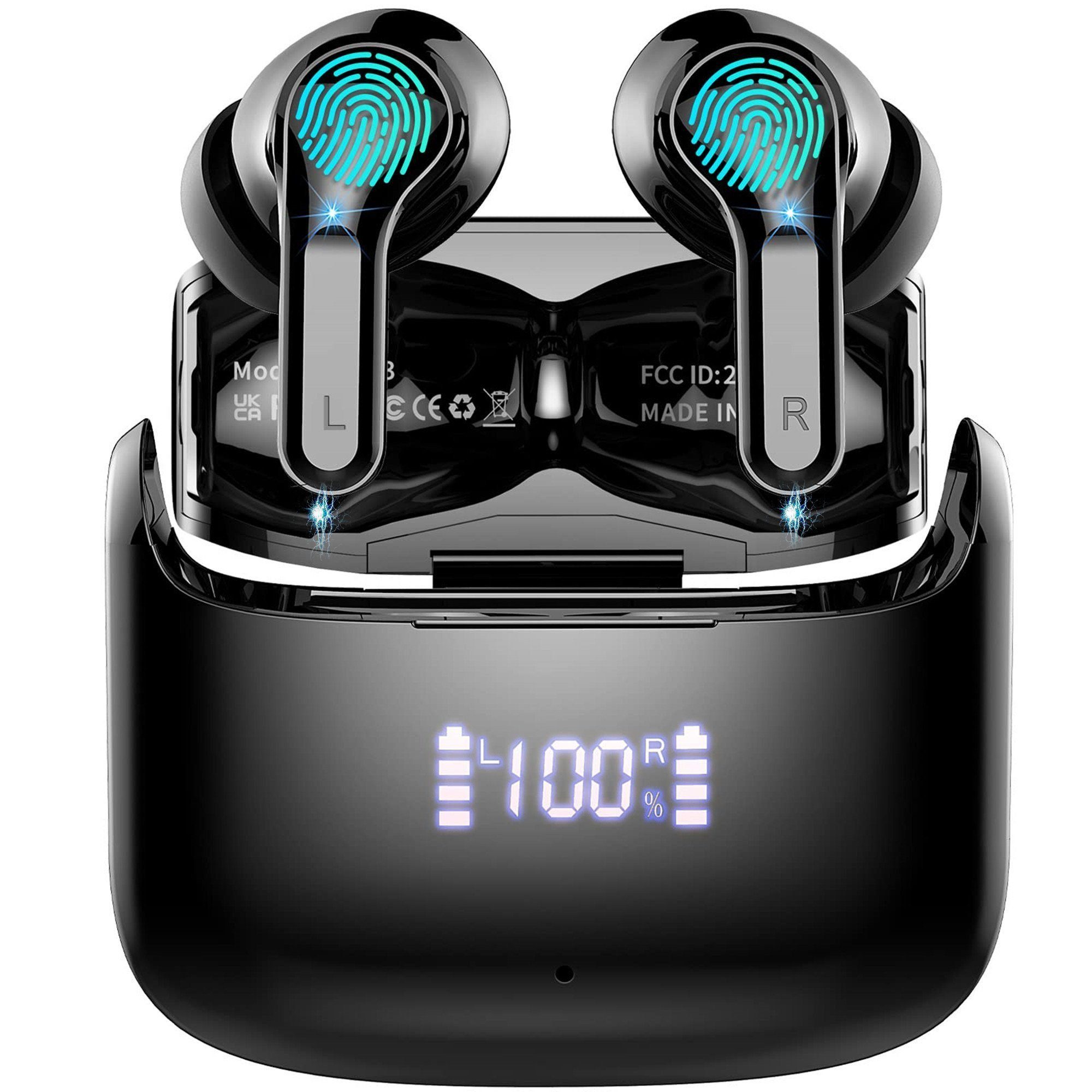 Tisoutec Bluetooth Kopfhörer,Kopfhörer Kabellos Bluetooth 5.3 In Ear  Kopfhörer In-Ear-Kopfhörer (AMA derselbe Bestseller mit 4 ENC Mikrofon,2023  Neue Kabellose Kopfhörer Noise Cancelling Earbuds mit 40H Deep  Bass,USB-C,IP7 Wasserdicht Ohrhörer, IPX7 ...