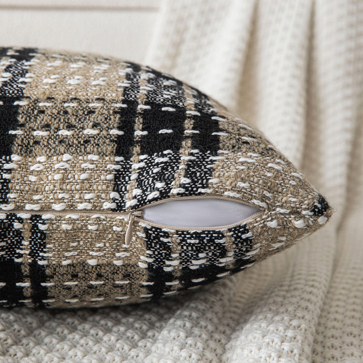 BYSURE Kissenbezug, (2 Stück), Jacquard Deko-Kissenbezüge günstig online kaufen