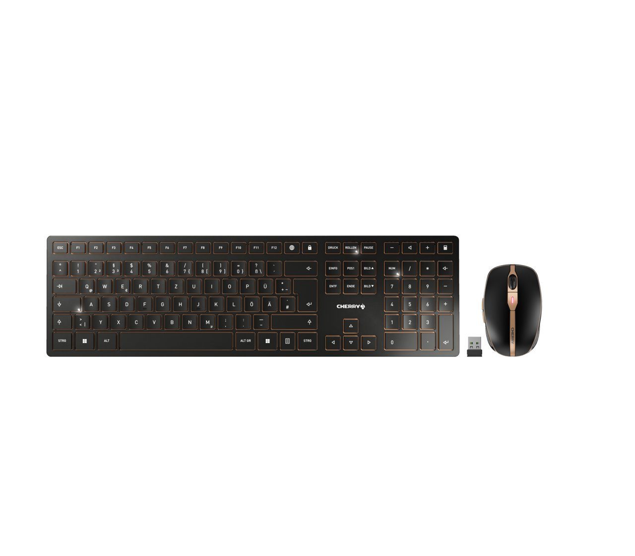 Cherry DW 9100 SLIM Tastatur- und Maus-Set, (Set)