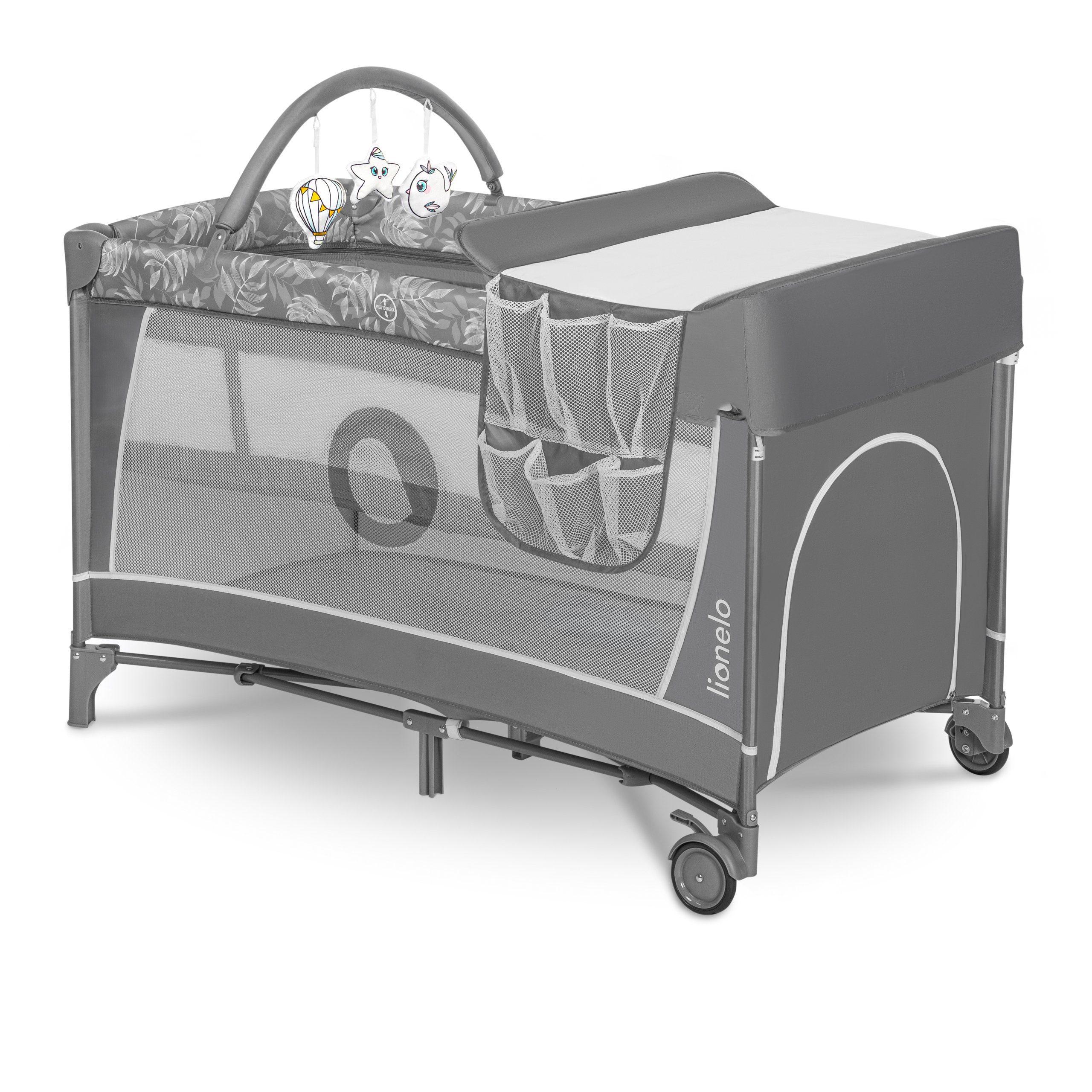 lionelo Baby-Reisebett FLOWER, 4in1:Laufstall Baby, Wickeltisch, günstig online kaufen