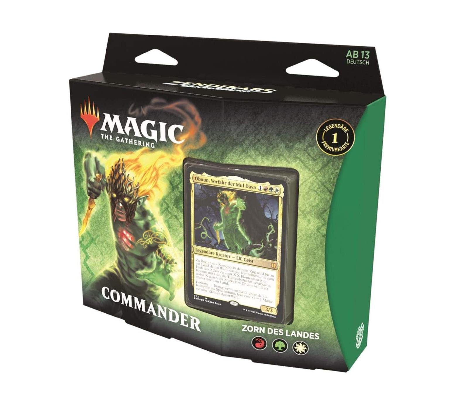 Wizards Sammelkarte MTG Magic the Gathering Zendikar Commander Deck