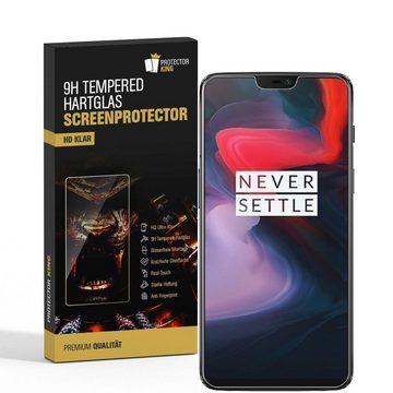 Protectorking Schutzfolie 2x 3D A++ 9H Hartglas für Oneplus 6 Displayschutz Schutzglas Schutzfol, (2-Stück), Displayschutzglas, Schutzglas Echtglas Tempered 9H Härte HD-KLAR