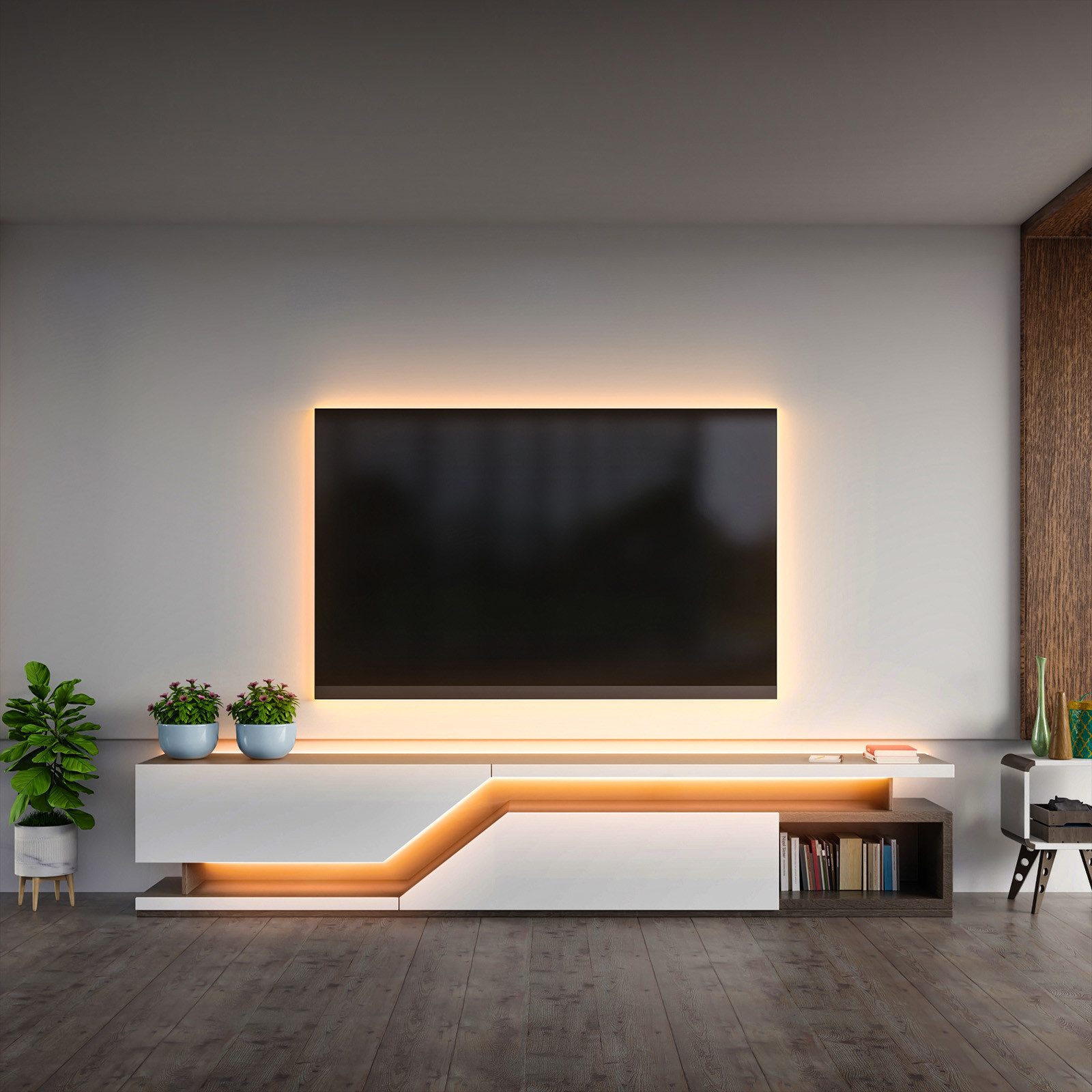 B.K.Licht LED-Streifen 3-5m RGB Band dimmbar Farbwechsel selbstklebend Fernbedienung USB 5V, 3m Stripe kürzbar 90 LEDs 9,9W Wohnzimmer Schlafzimmer - BKL1562
