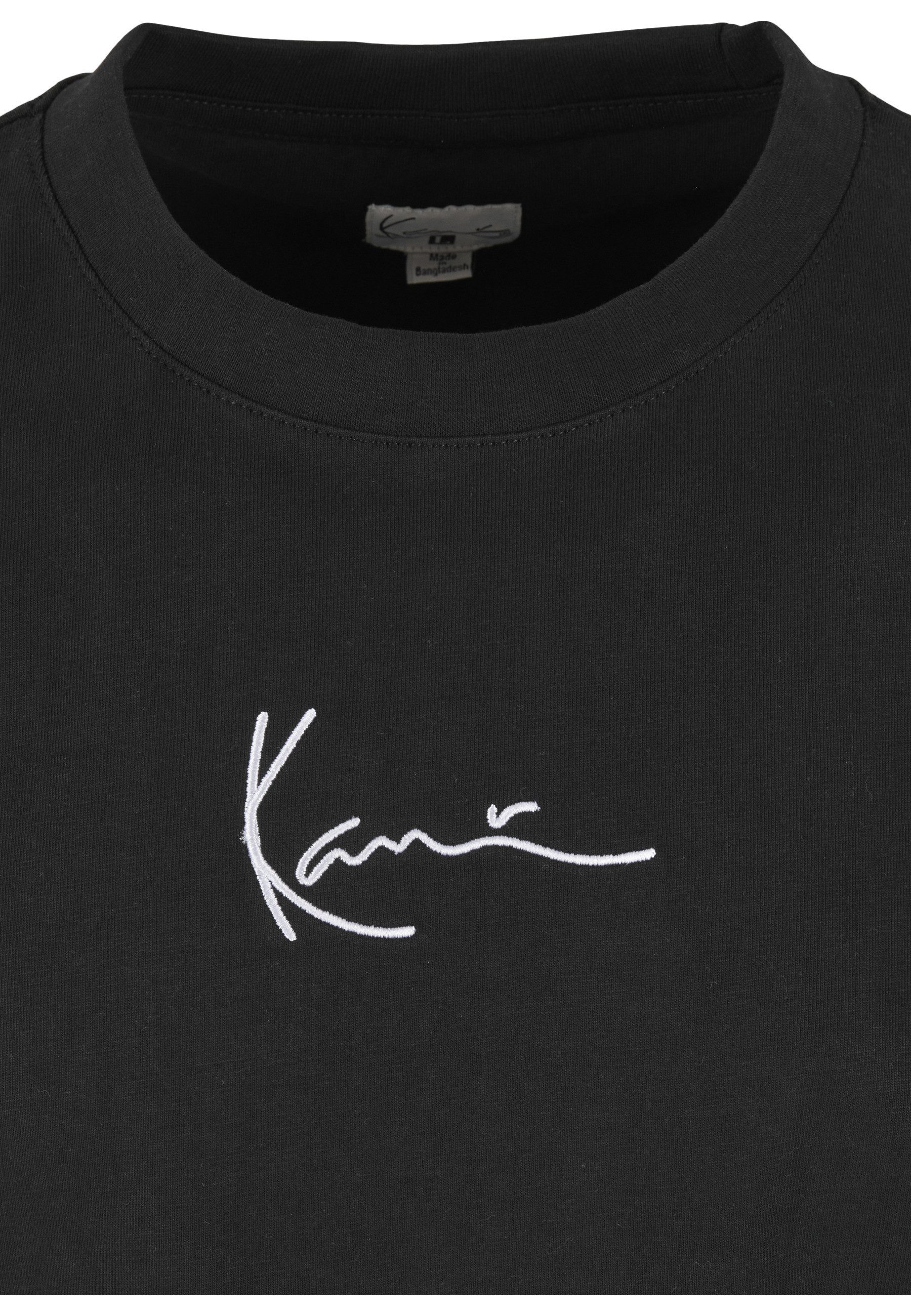 Karl Kani Kurzarmshirt Karl Kani Herren KKMQ12001 SMALL SIGNATURE TEE BLK (1-tlg)