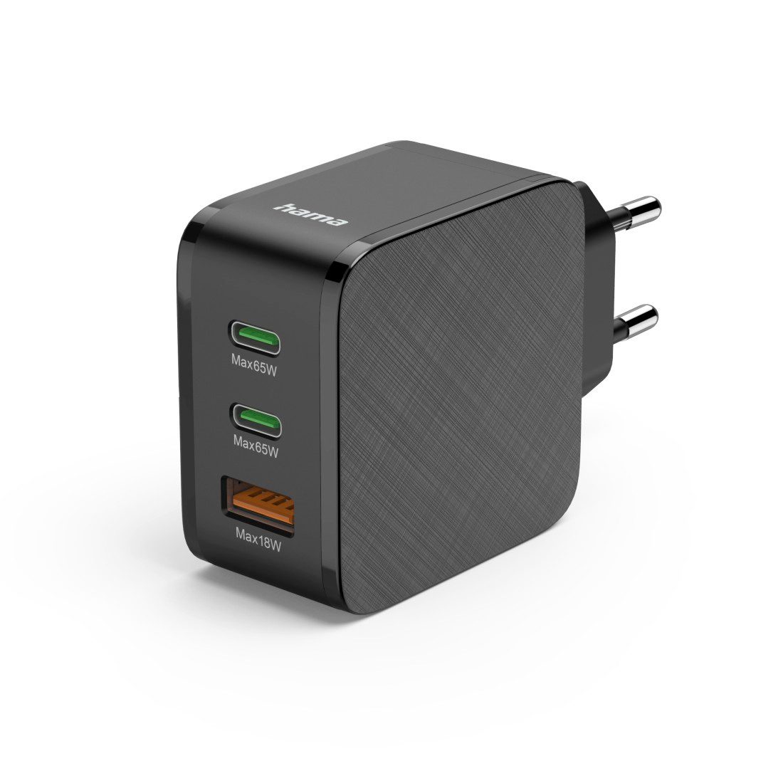 Hama Ladeadapter 2x USB-C PD, 1 USB-A QC, 65 W Schnelllade-Gerät (1-tlg)