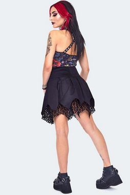 Jawbreaker A-Linien-Rock Lace Up Pleated Skirt Gothic Faltenrock mit Schnürung