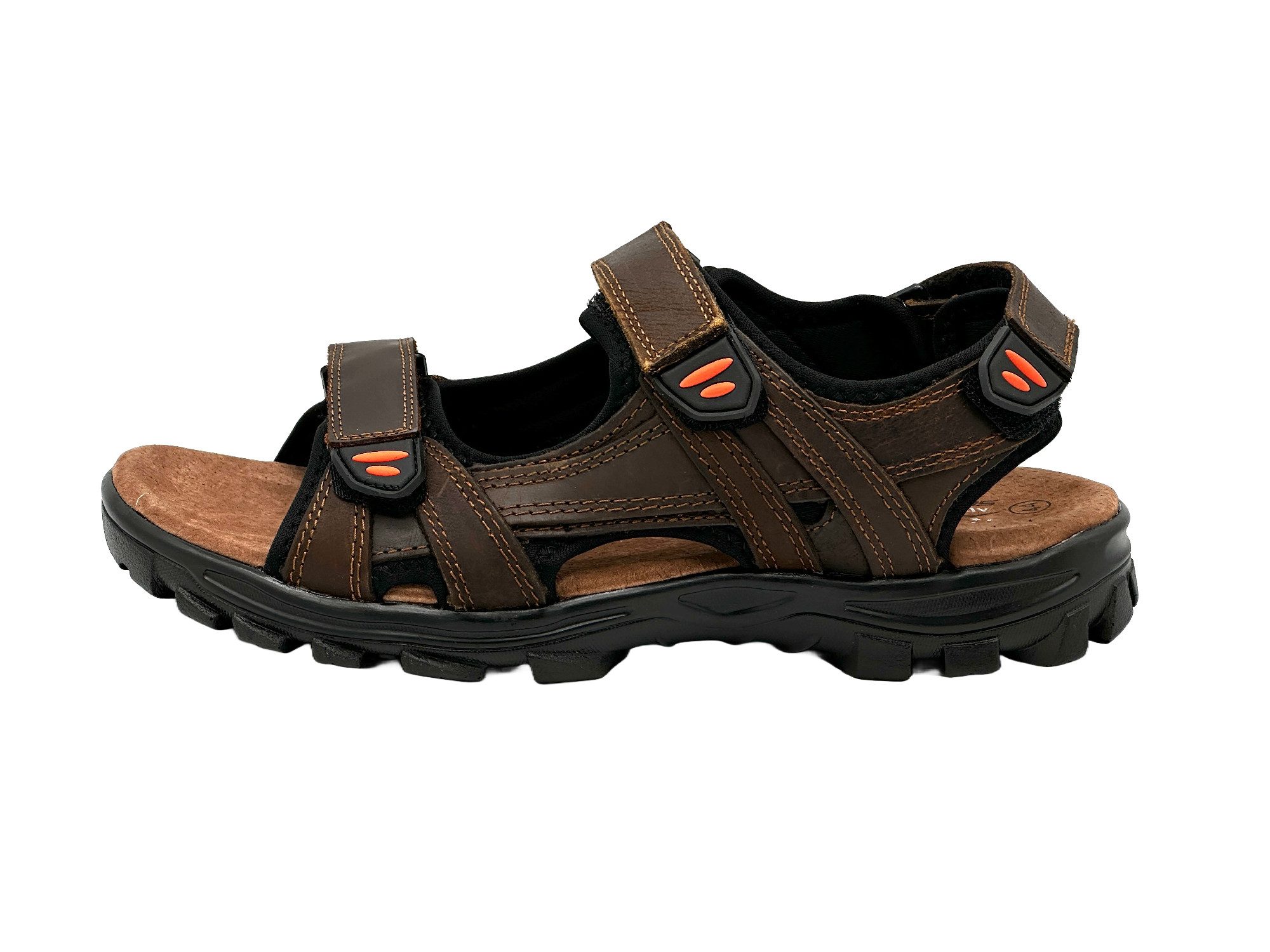 Nowaland Herren Trekkingsandalen aus Leder mit günstig online kaufen