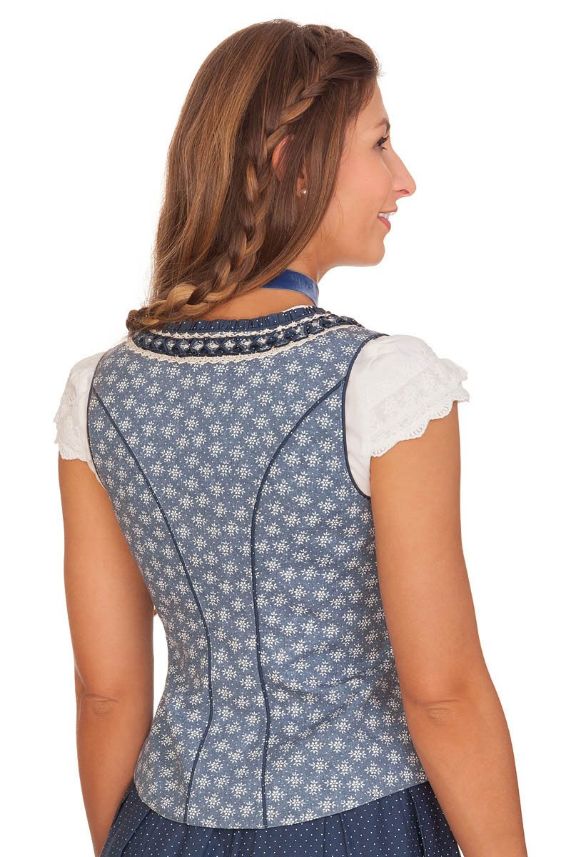 MarJo traditional blouse and bodice - BINE-LISA - blue