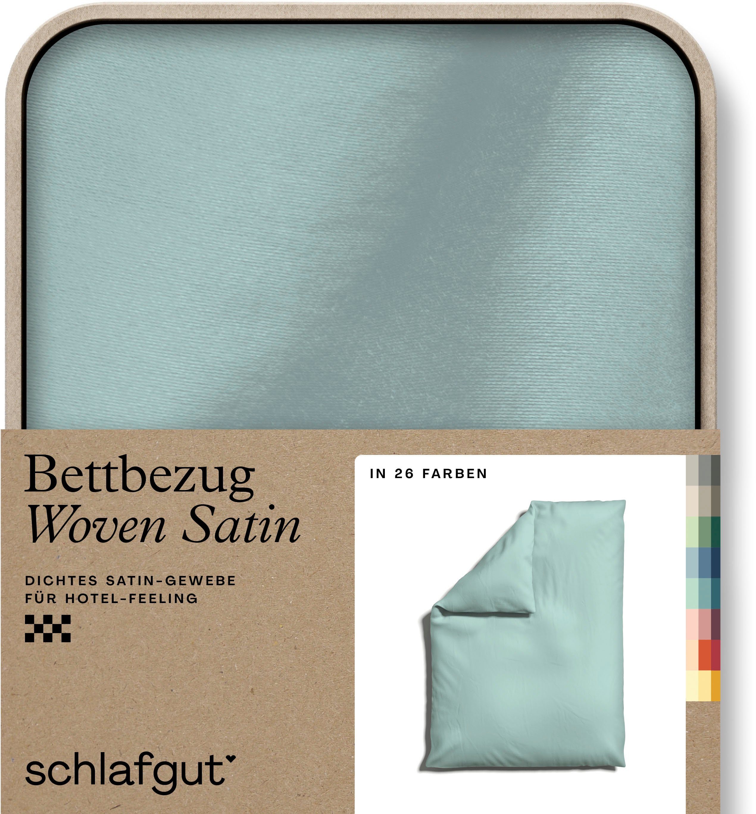 Bettbezug Woven Satin, Schlafgut (1 St), besonders dicht gewebt, Mix & Match: passender Kissenbezug erhältlich