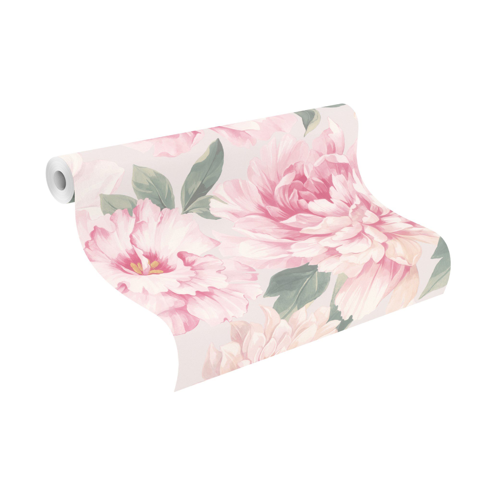 Rasch Papiertapete Tapete 201345 mit Blumen, glatt, geblümt, Blumentapete günstig online kaufen
