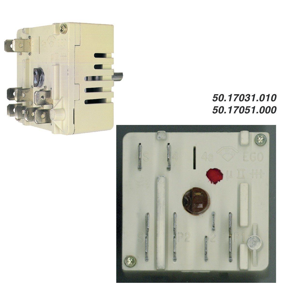 easyPART Montagezubehör Backofen wie EGO 50.57031.010 Energieregler 1kreis EGO, Für Backofen / Herd
