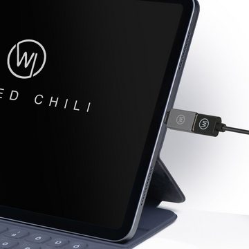 Wicked Chili 2x USB-C OTG Adapter für iPad Pro / Air, MacBook USB-Adapter USB-C zu USB-A, für iPad Pro (2018 2020 2021), Air 2021 / Macbook und Macbook Air mit
