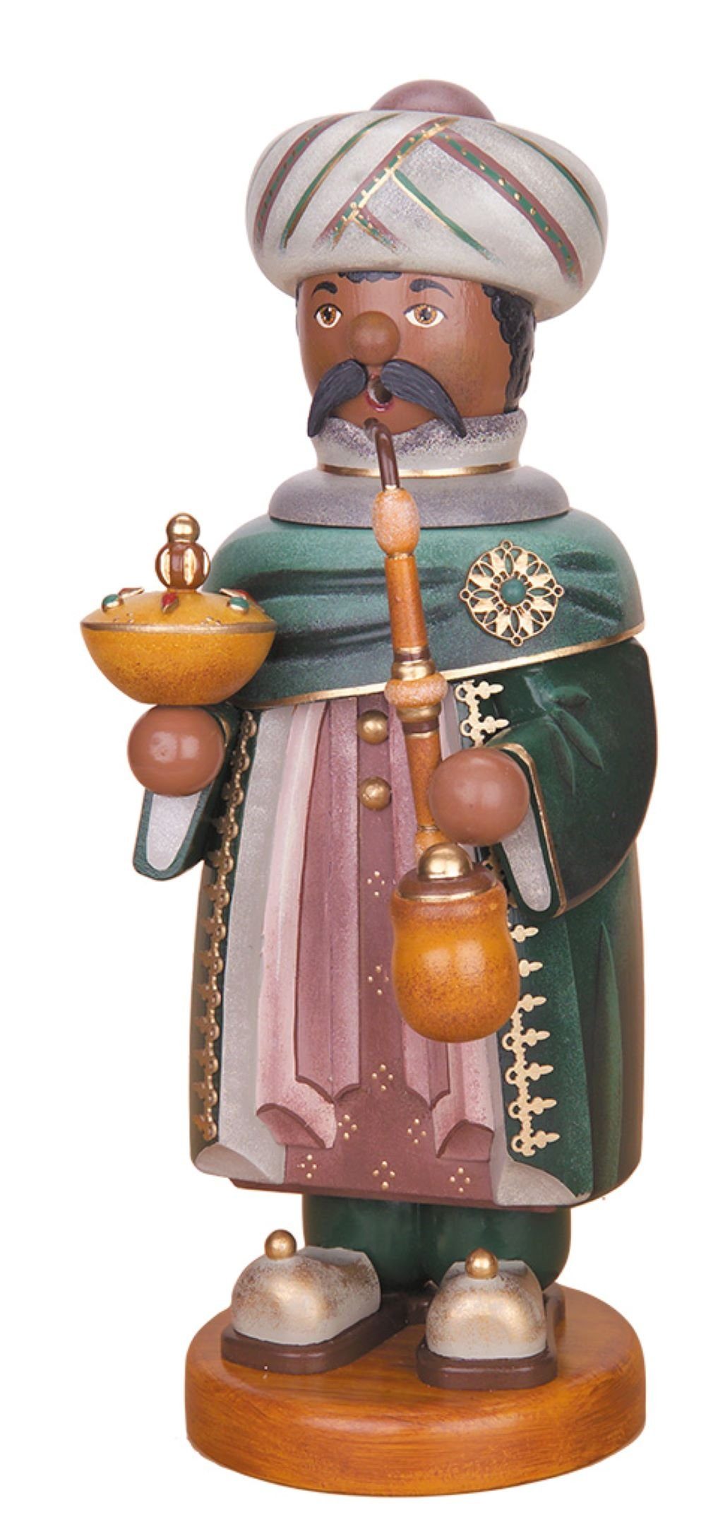 Hubrig Volkskunst GmbH Räuchermännchen Räuchermann Heilige Drei Könige - Caspar, Höhe 35 cm, handbemalt
