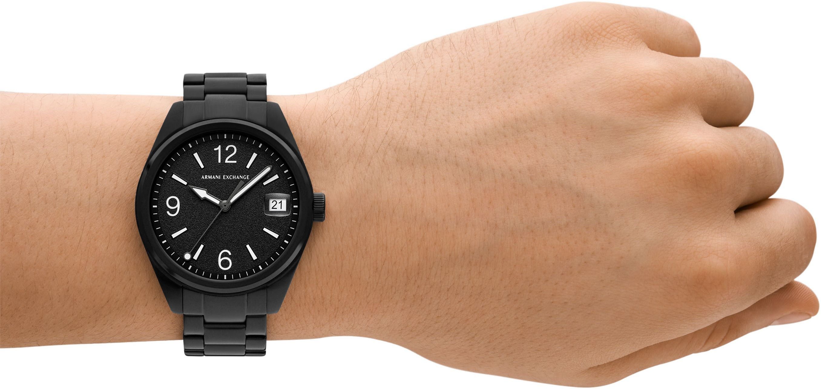 ARMANI EXCHANGE Quarzuhr AX1422, Armbanduhr, Damenuhr, Herrenuhr, Edelstahlarmband, analog, Tag