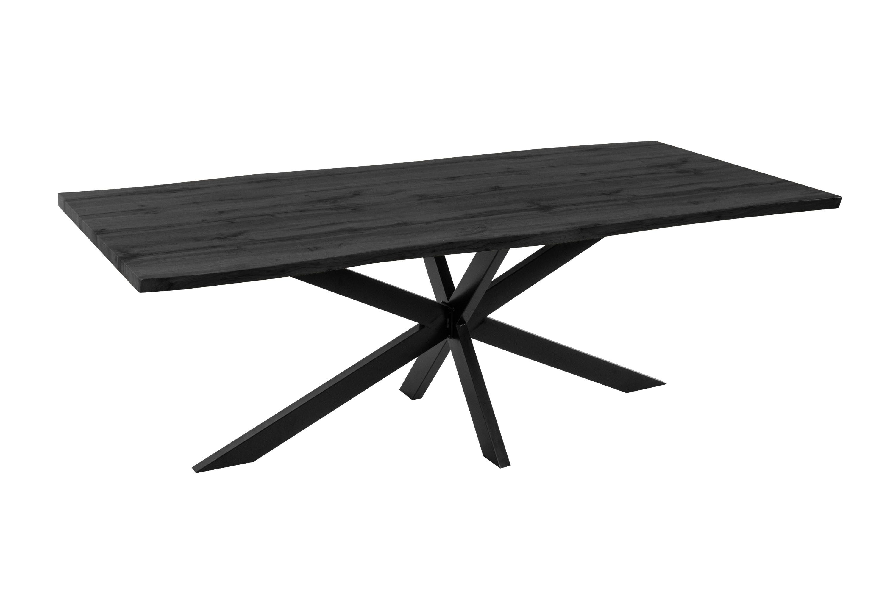 Loreno® Esstisch Josy, Holz-Optik Grau, Baumkante, günstig online kaufen