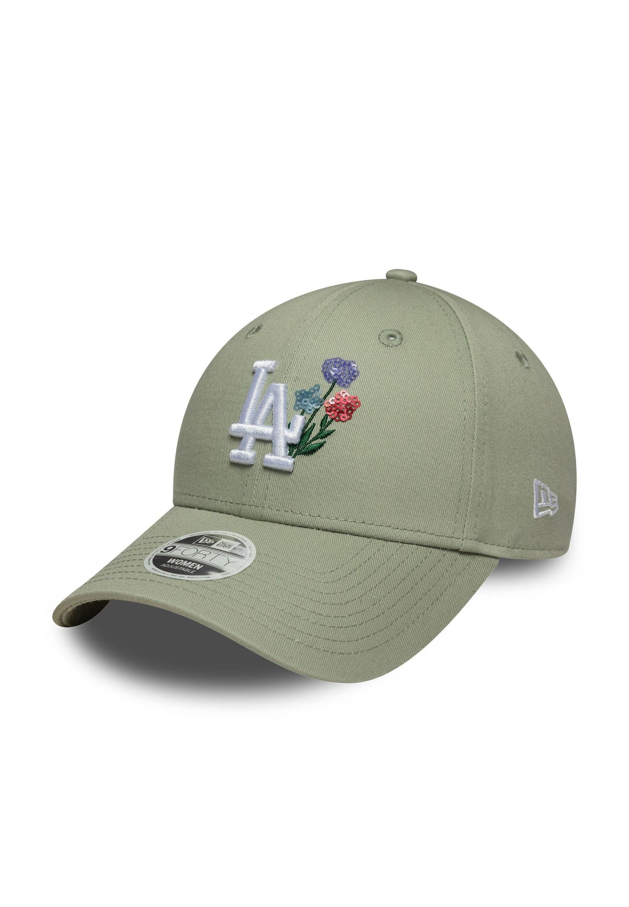 Baseball Cap Los Angeles Dodgers New Era MLB Floral Icon 9Forty Women Cap Grün