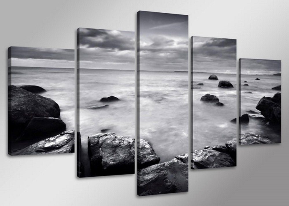 Visario Bild 5 er Set auf Leinwand, sofort aufhängbar, gerahmt, 160 x 80 cm, 5513