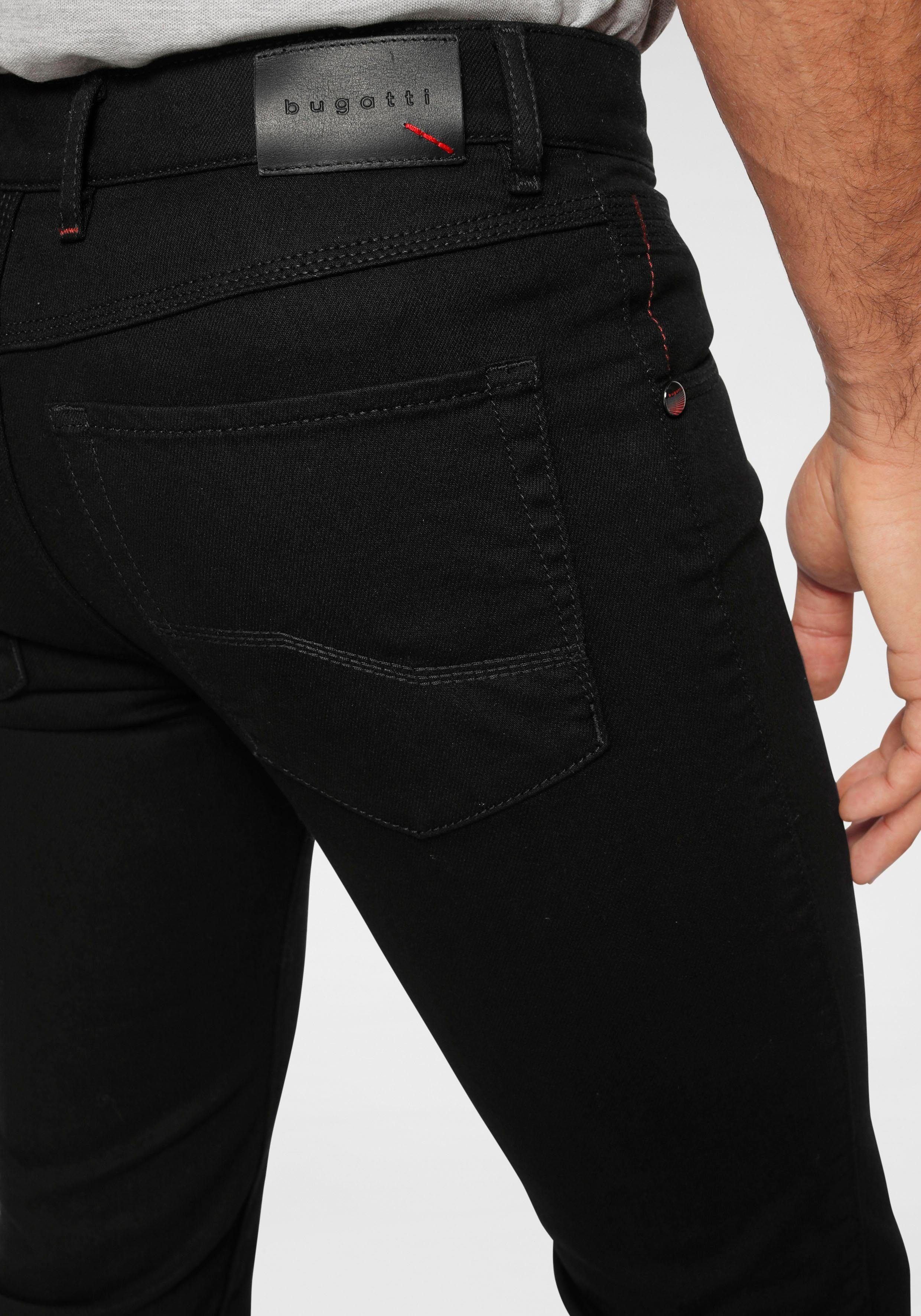Bewegung black32 passt sich der Regular-fit-Jeans an bugatti Flexcity