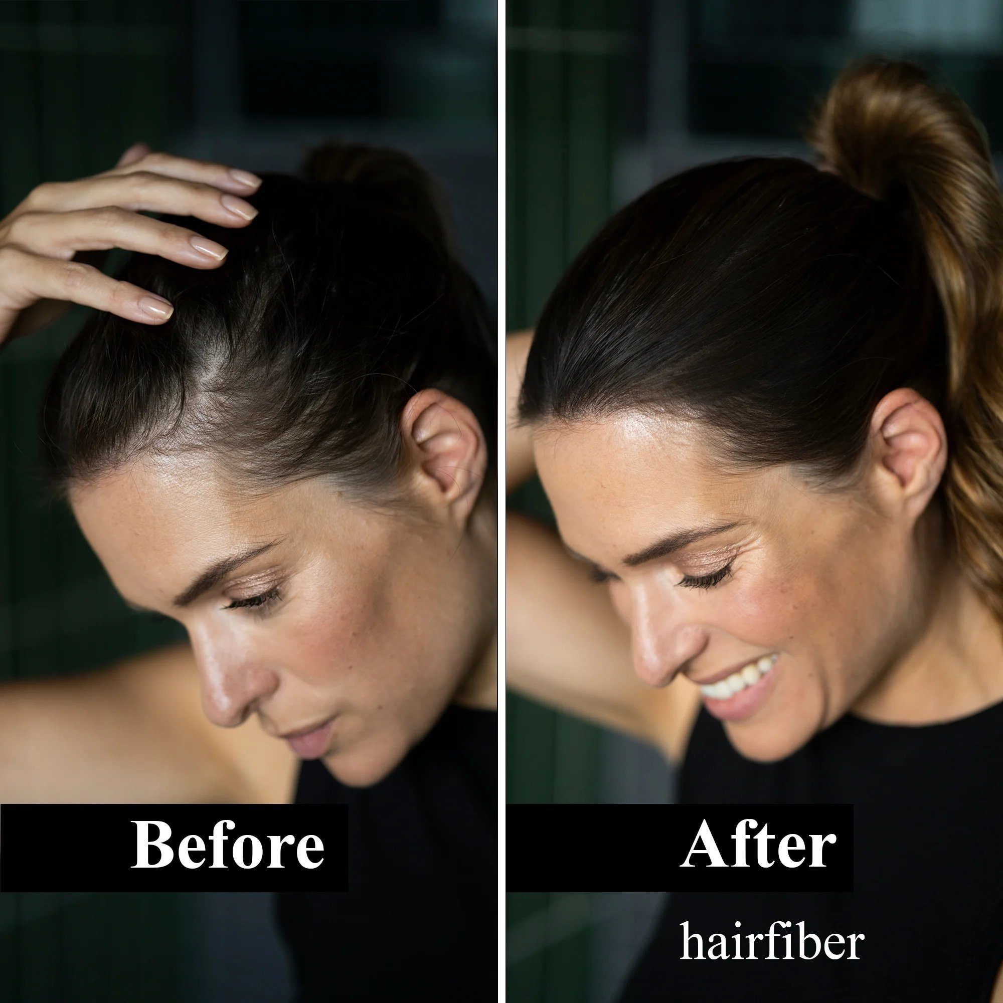 Leon Miguel Haarpuder Hairfiber Streuhaar, perfekter Halt, für Männer & Frauen, lange Haltbarkeit