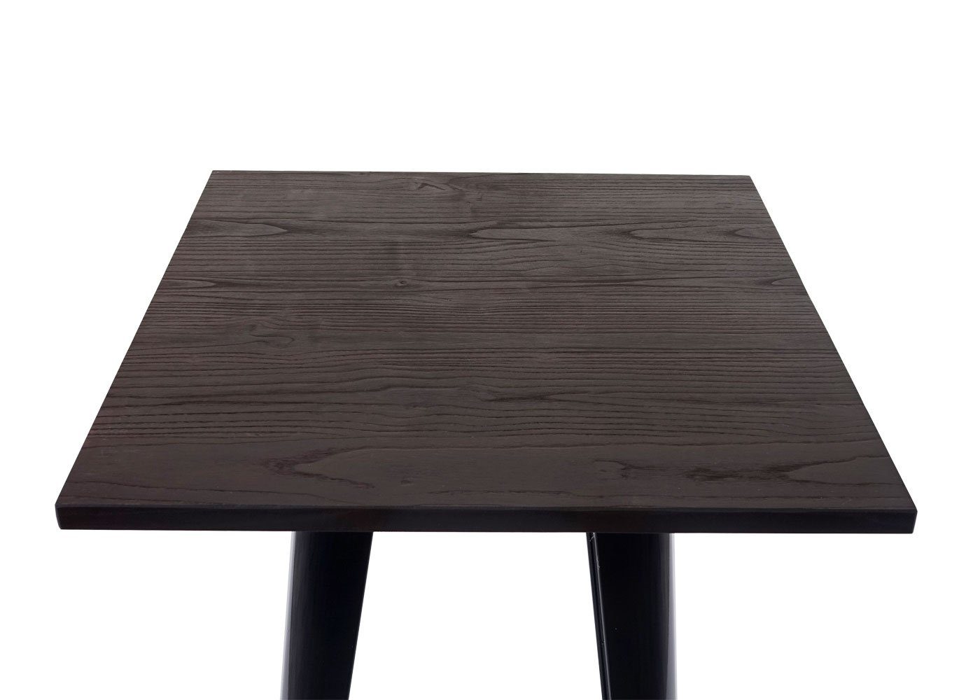 MCW Bartisch Bodenschonende schwarz MCW-A73-Tisch-Set Querstrebe sorgt für Set, Stabilität 3er), Gummifüße, (Set,
