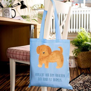 Mr. & Mrs. Panda Tragetasche Hund Flauschig - Sky Blue - Geschenk, Hundebesitzer, Hundeliebe, Beut (1-tlg), Design-Highlight