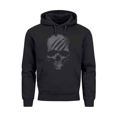 Neverless Hoodie Hoodie Herren Totenkopf Skull Totenschädel Skelett Print Aufdruck Fash