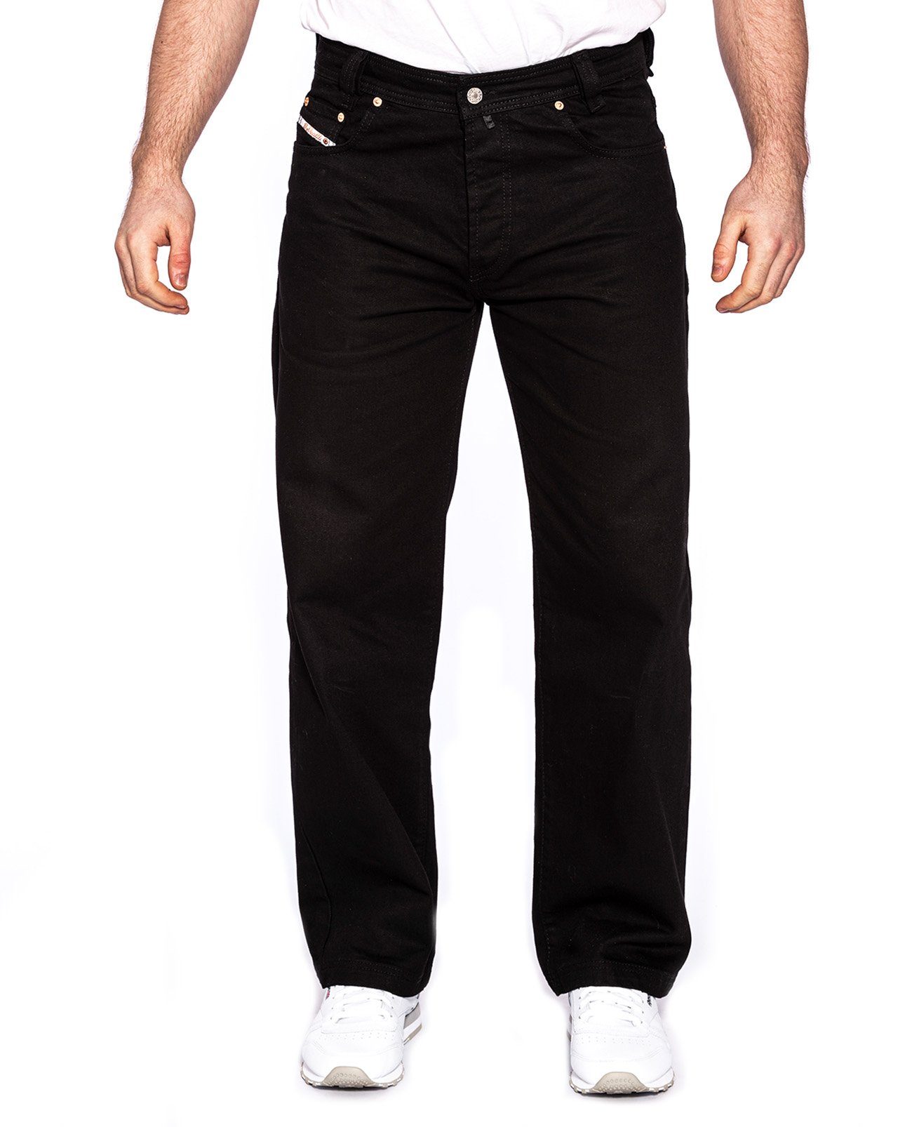 PICALDI Jeans Weite Jeans Zicco 474 Baggy Fit, Straight Leg, Gerader lässiger Schnitt Black
