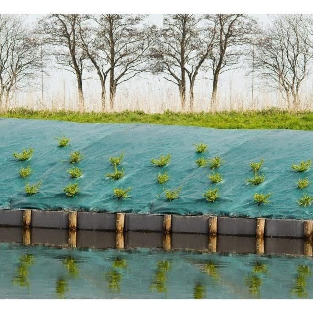 Nature Rasenkante Landschaftsbau-Leinwand – grün 90 g/m² – 1 x 10 m