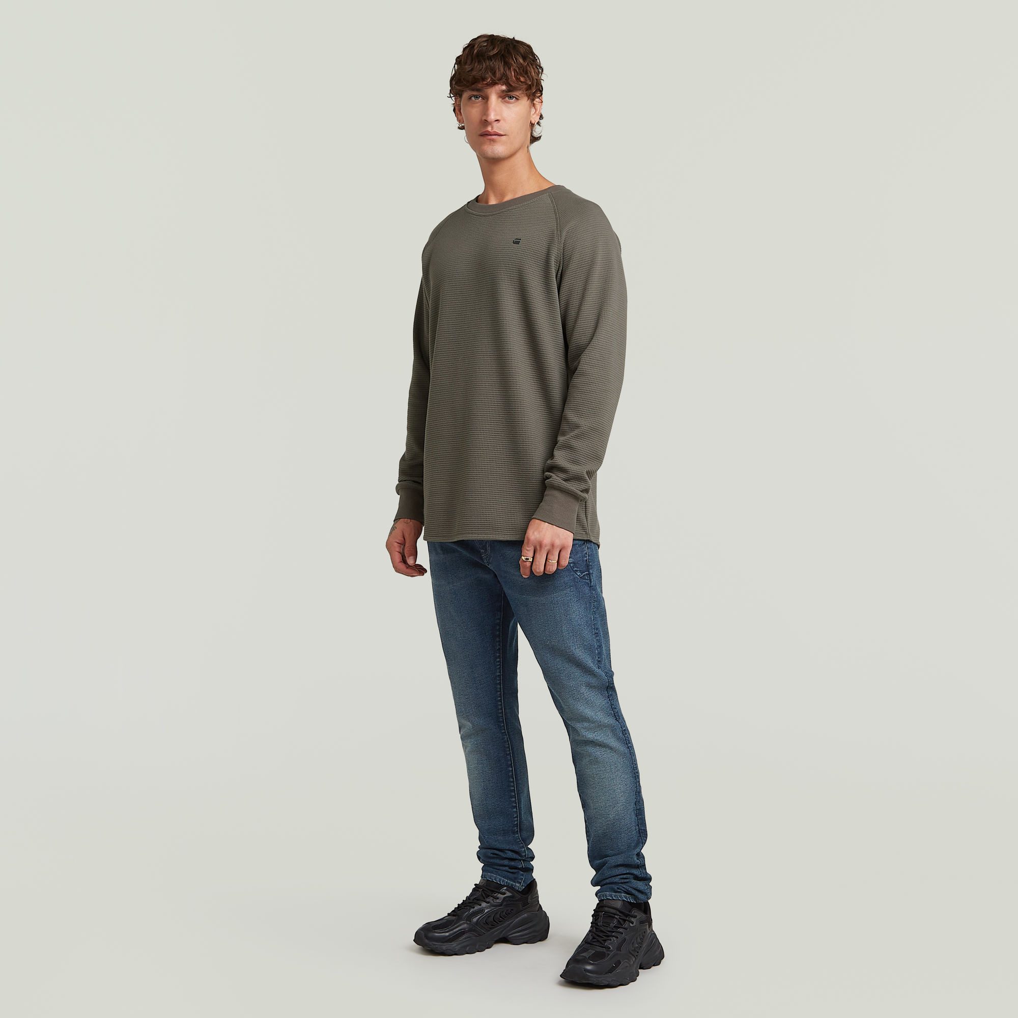 G-STAR Sweater Jirgi mit Label-Detail auf der Brust