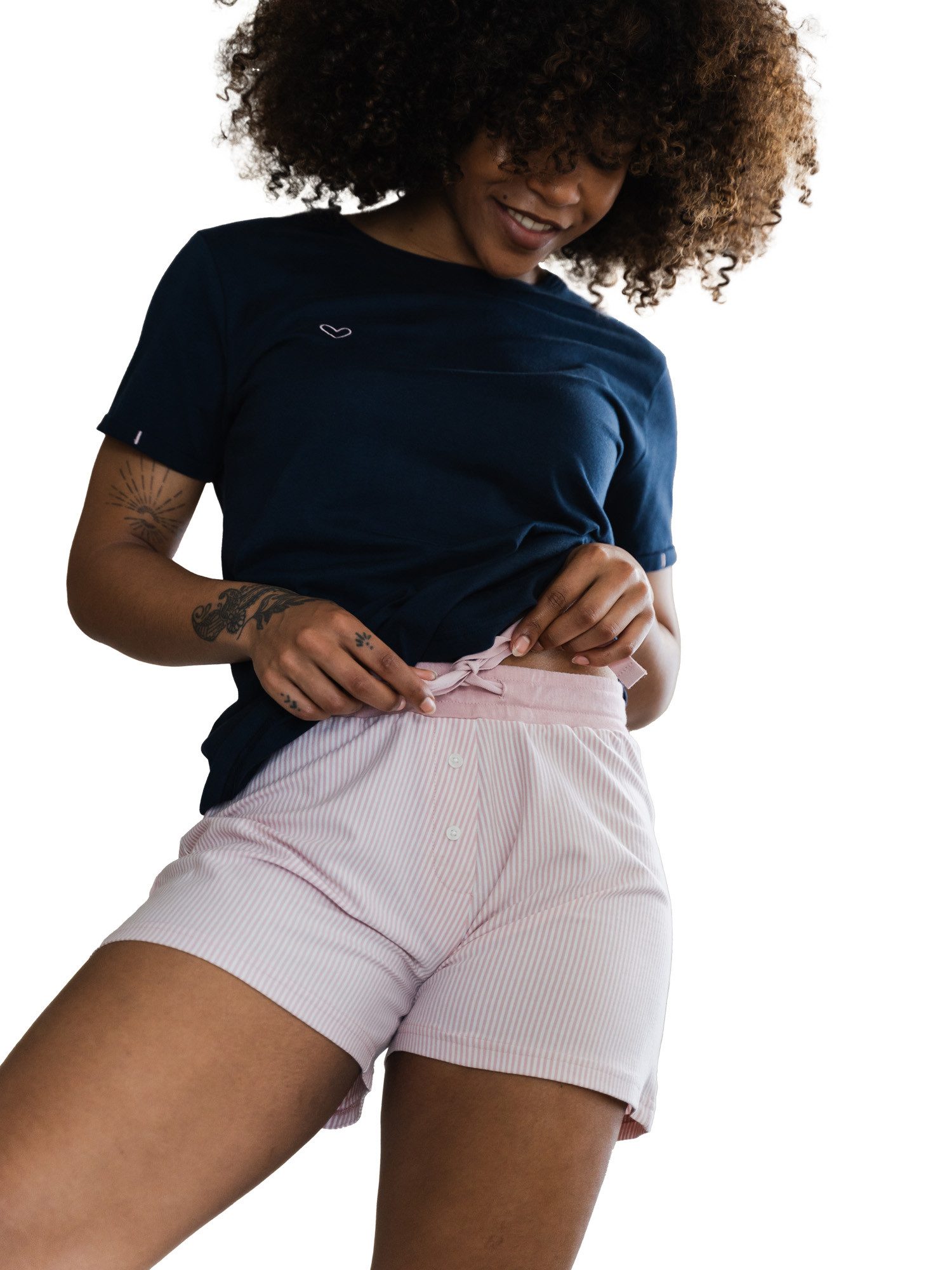 By Louise Pyjamashorts Mix & Match Schlafhose Loungewear gemütlich und bequem