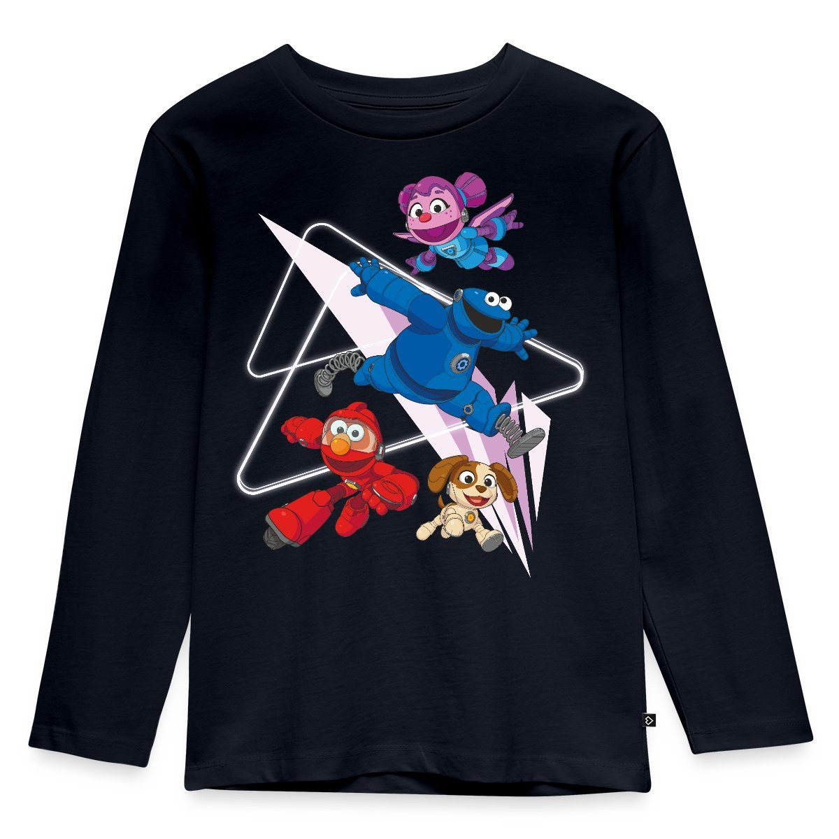 T-Shirt Mecha Builders Elmo Cookie Und Abby Kinderhelden Design Kinder Premium