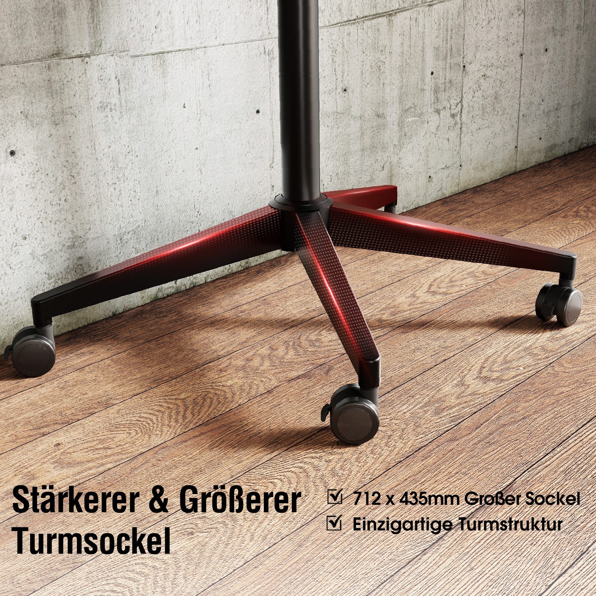 AOKCOS TV-Ständer, (bis 65 Zoll, Einfache Montage)