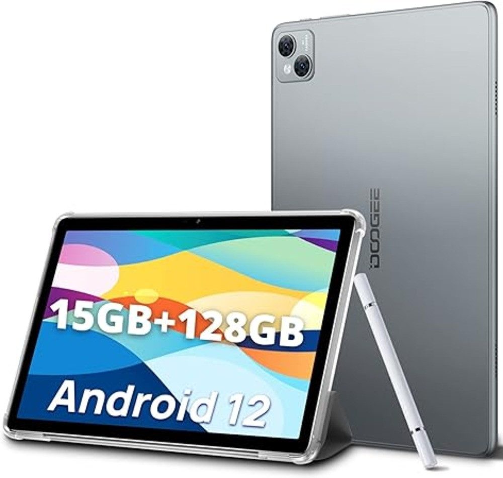 DOOGEE 8 GB RAM 8300 mAh Akku, Fast Octa Core Gaming Tablet (10", 128 GB, Android 12, 4G LTE, mit Widevine L1/Type-C/BT 5/OTG/GPS/3.5mm Audio)