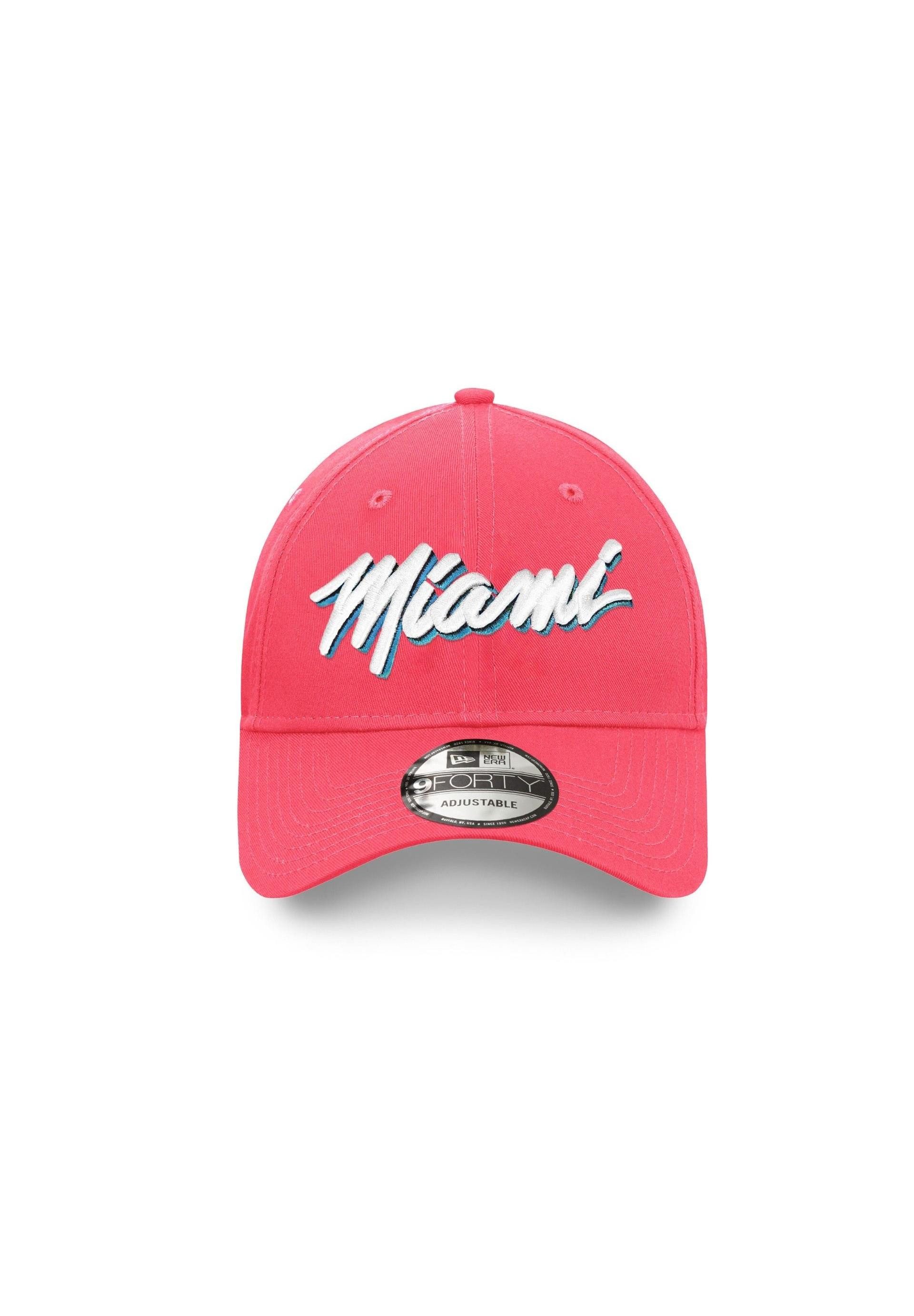 New Era Baseball Cap Miami Heat NBA Neon Pink Verstellbare 9Forty Snapback Cap New Era (1-St)