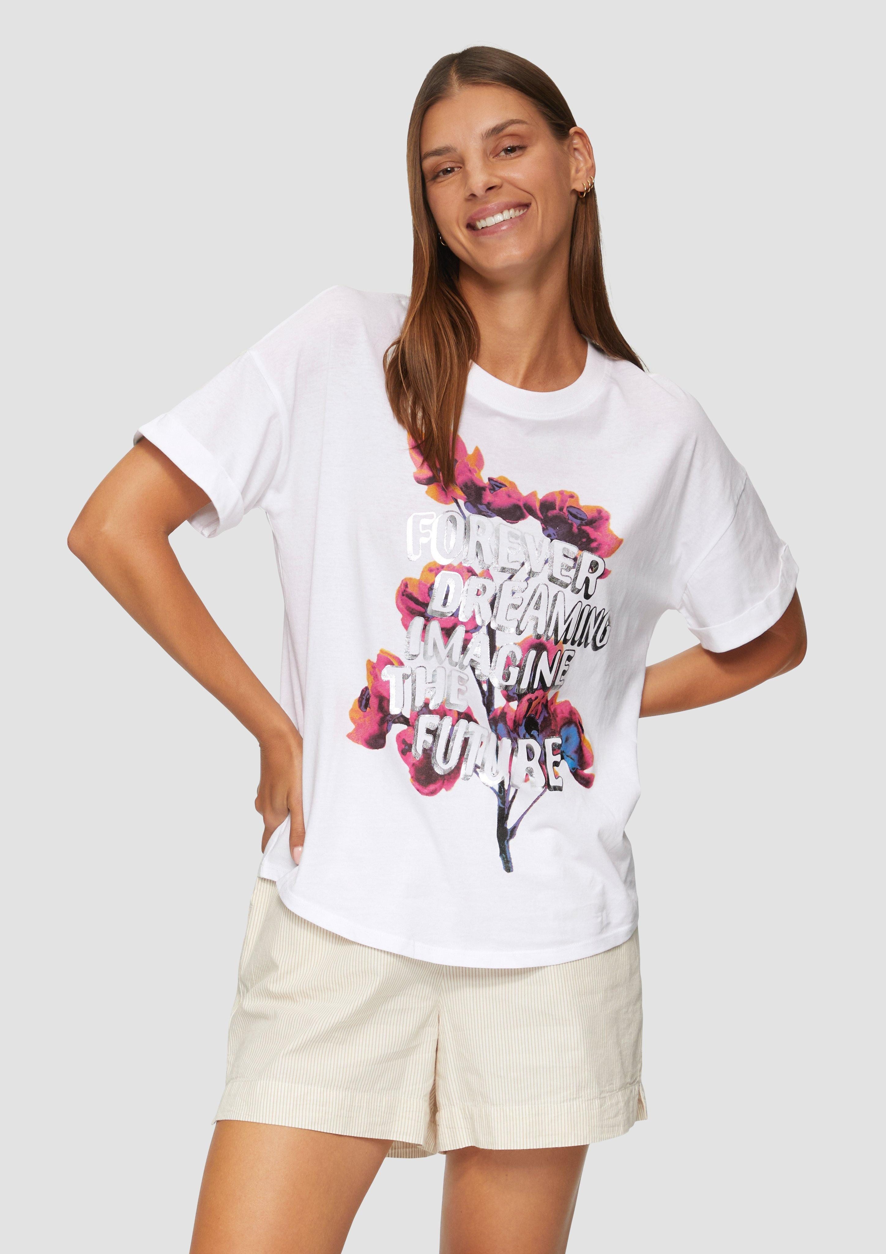 QS Kurzarmshirt Oversized T-Shirt aus Jersey günstig online kaufen