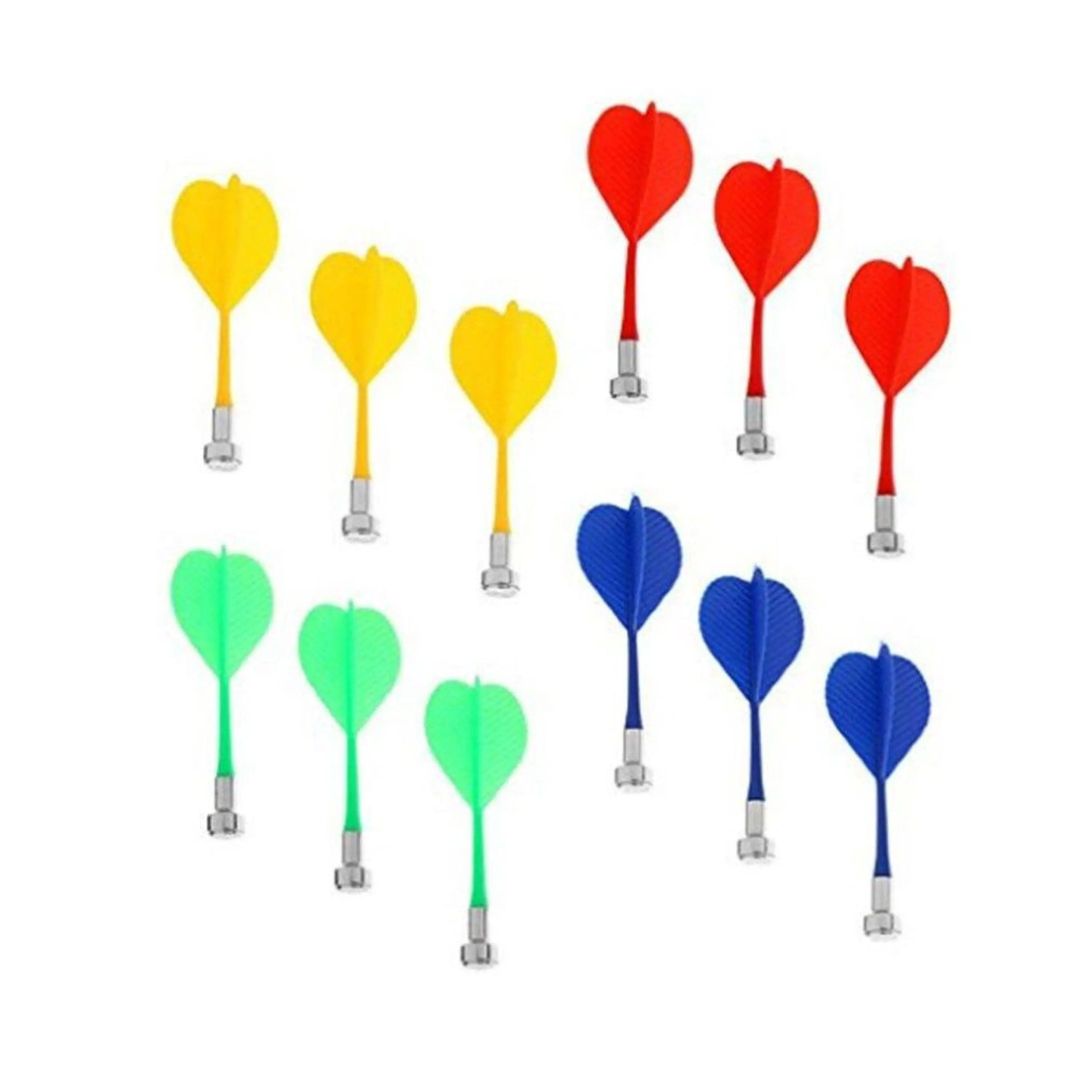 Dartpfeil Dartpfeile Magnet 12 Stk., mehrfarbig