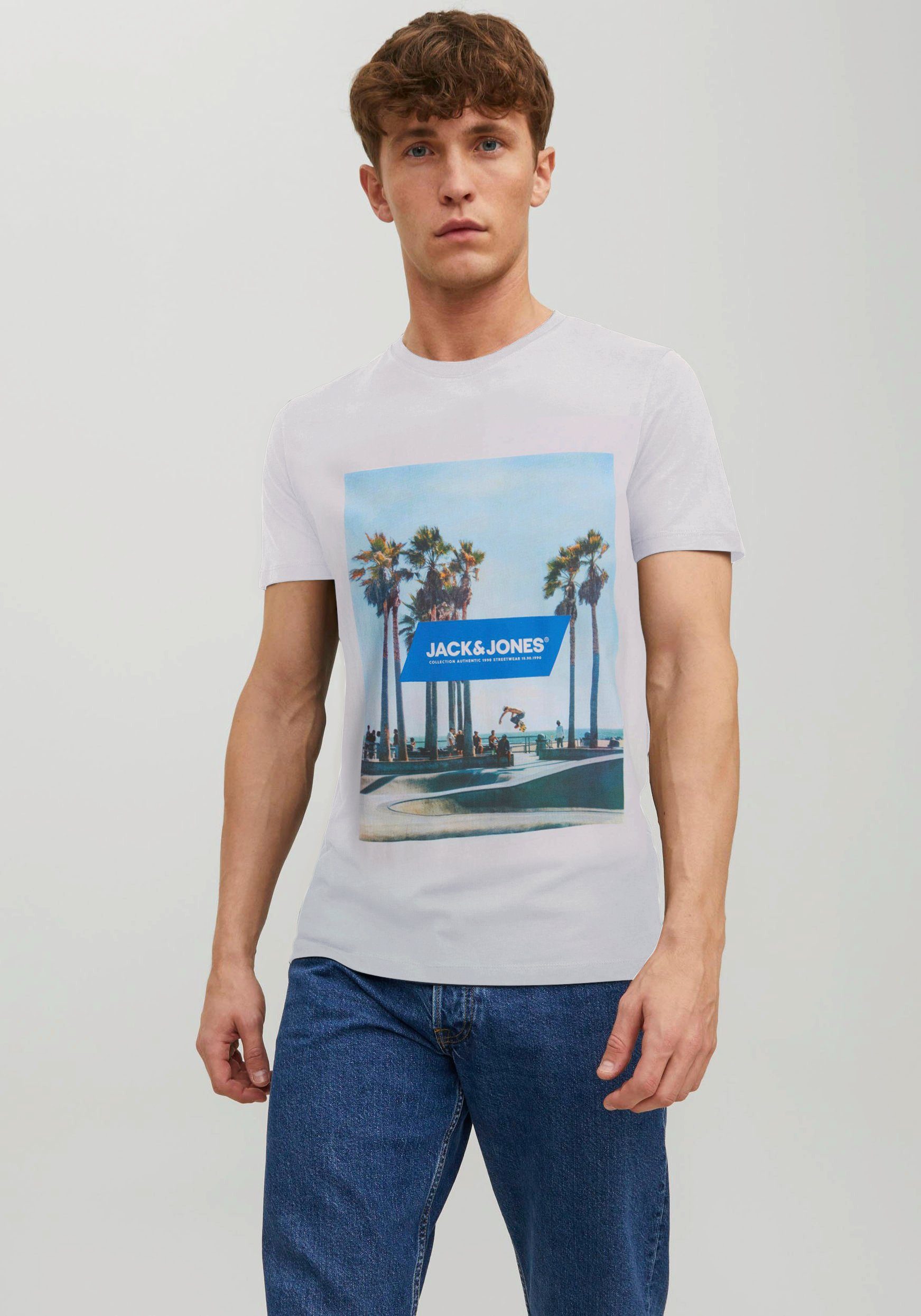 Jack & Jones Rundhalsshirt JJGEM TEE SS CREW NECK
