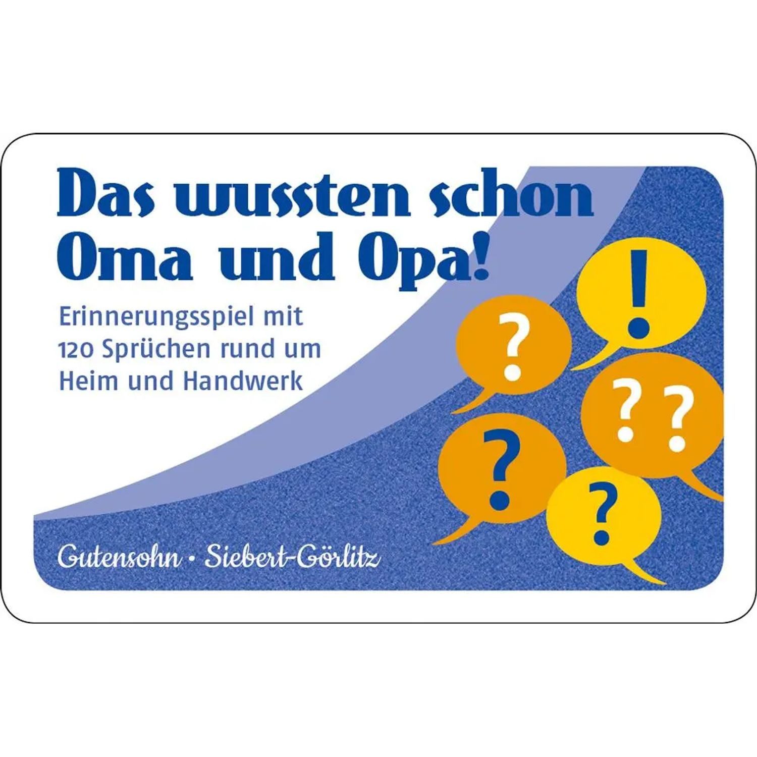 ERNST Spiel Das wussten schon Oma und Opa!