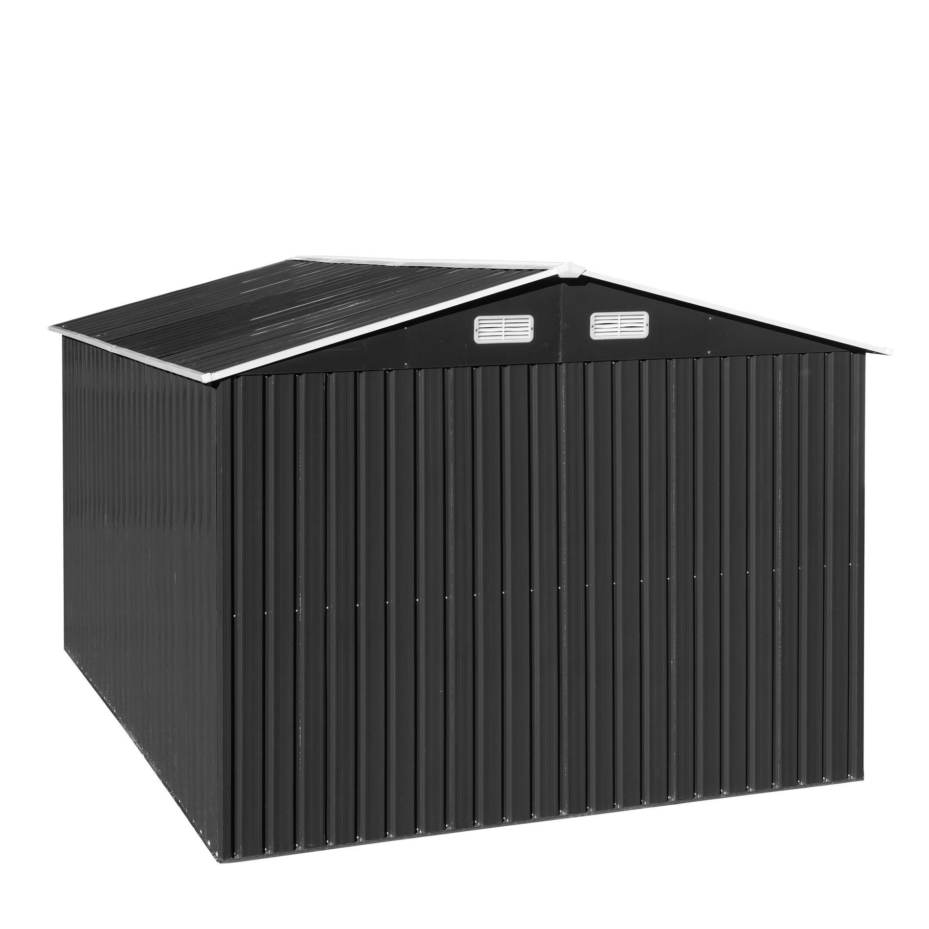 ESTEXO Gerätehaus Geräteschuppen Gartenhaus 392x257x178 cm Metall Fundament günstig online kaufen