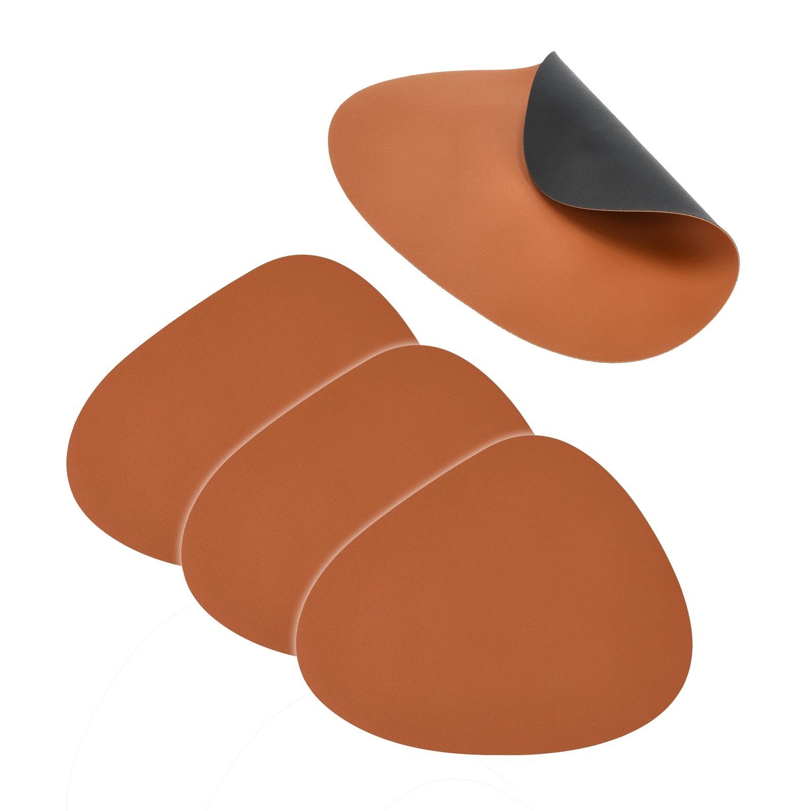 HTI-Living Platzset Tischset 4-teilig Karamell / Schwarz, (Set, 4 Platzdeck günstig online kaufen