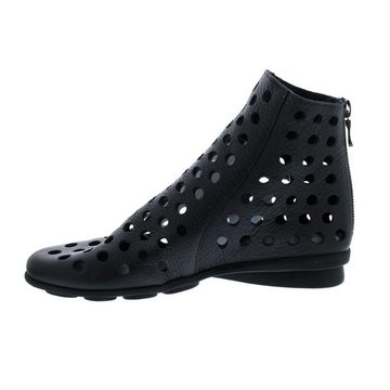 arche Dato Sommerstiefelette, Vachette fast (Glattled), Noir, Latexsohle Reißverschlussstiefel