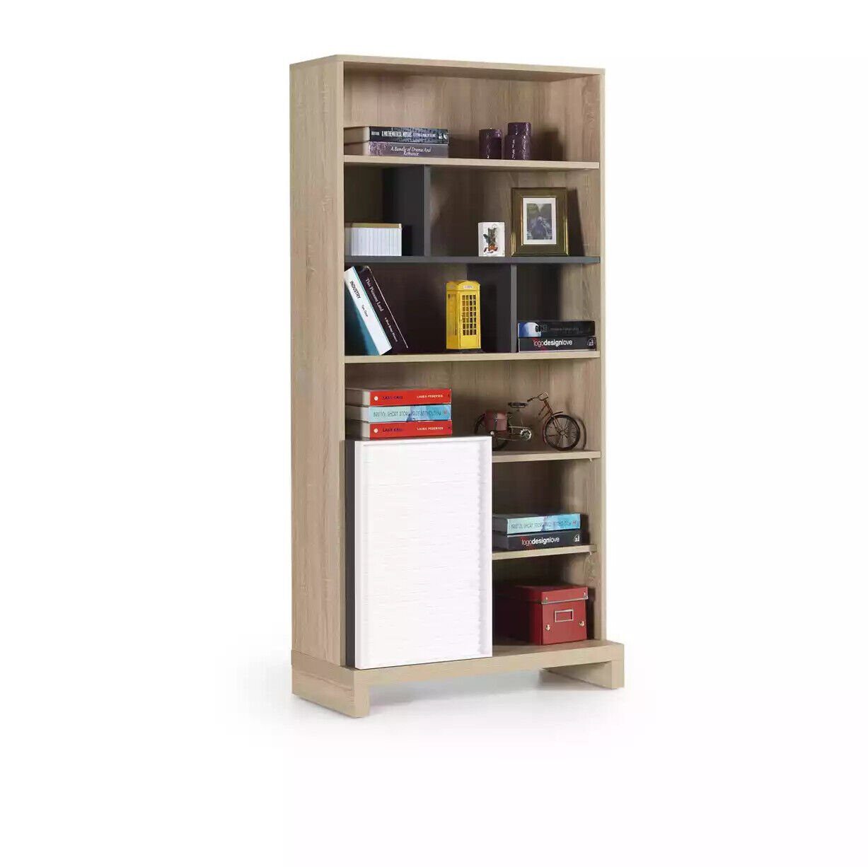 Braun JVmoebel Kinderregal Aufbewahrungsregal Kinderschrank Holz Bücherregal Kinderregal