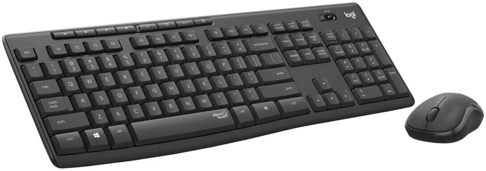 Logitech MK295 Silent Wireless Combo - GRAPHITE - NLB - INTNL - AZERTY Tastatur