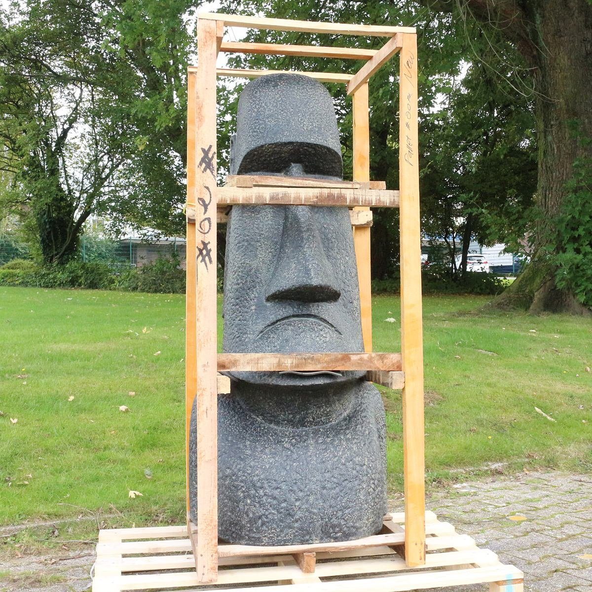im in Moai Lavastein Oriental Galerie Figur (1 Ursprungsland Stein St), cm Herstellung Dekofigur Osterinsel traditionelle Handarbeit 150