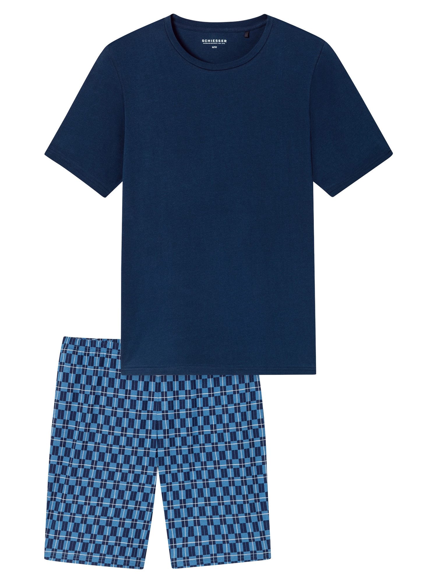 Schiesser Pyjama Rundhals - Casual Essentials günstig online kaufen