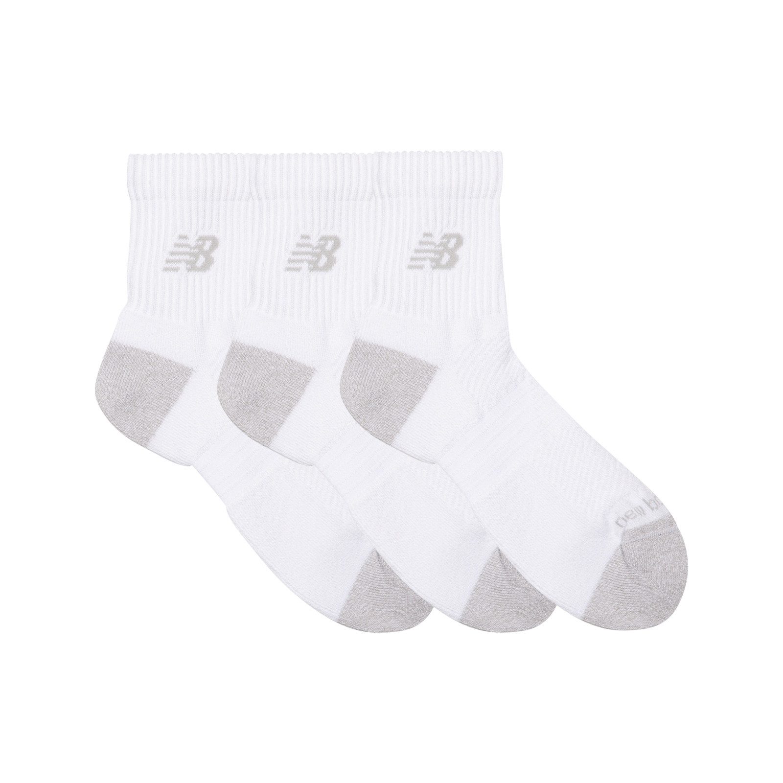 New Balance Sportsocken ACTIVE QTR SOCKS 3 PACK (3-Paar) strapazierfähige Quarter-Socken, 3er-Pack, mit trockenem Tragegefühl