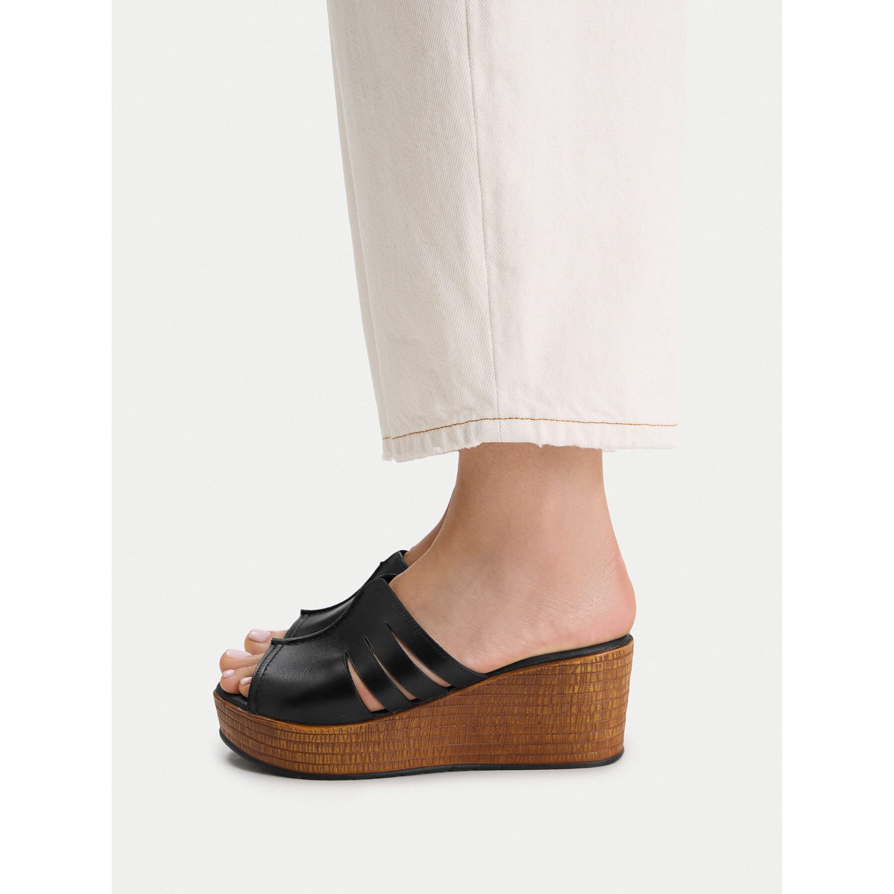LASOCKI Lasocki Damen-Flip-Flops, Schwarz Badepantolette